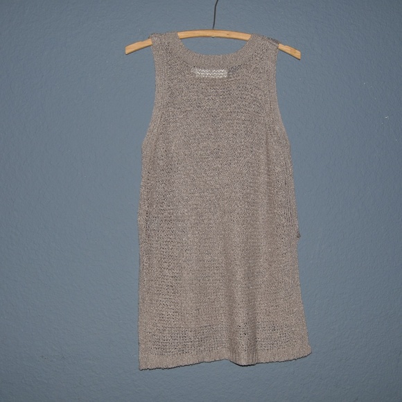 ASTR the Label Dusty Velvet Side Slit Sweater Tank - Picture 6 of 8